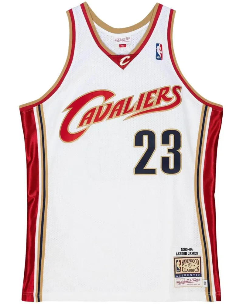 Mitchell & Ness NBA Cleveland Cavaliers 03 LeBron James Trikot - Weiß Weiß