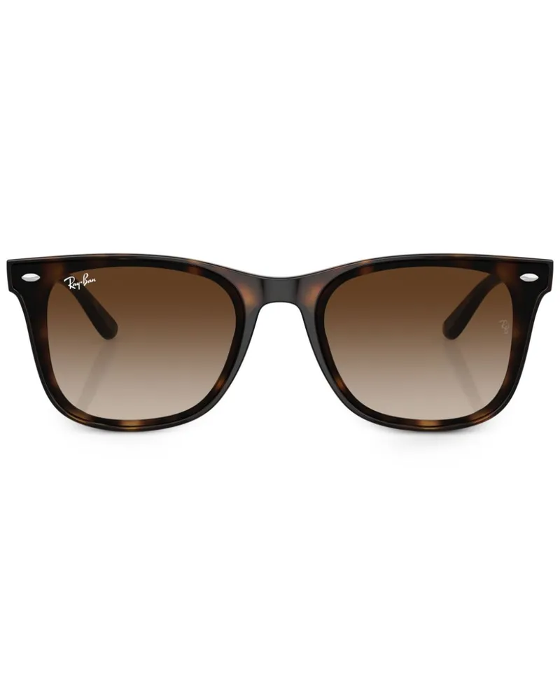 Ray Ban Eckige RB4420 Sonnenbrille - Grün Grün