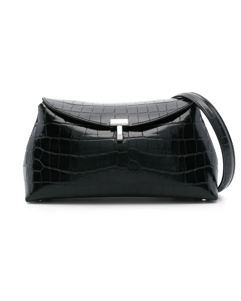 Totême T-Lock Clutch - Schwarz Schwarz