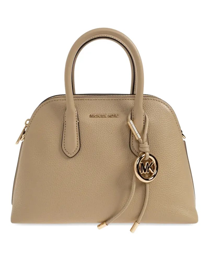 Michael Kors Mittelgroße Freddie Tote Bag aus gekörntem Leder - Nude Nude