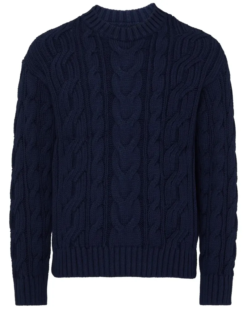 Vilebrequin Pullover mit Zopfmuster - Blau Blau