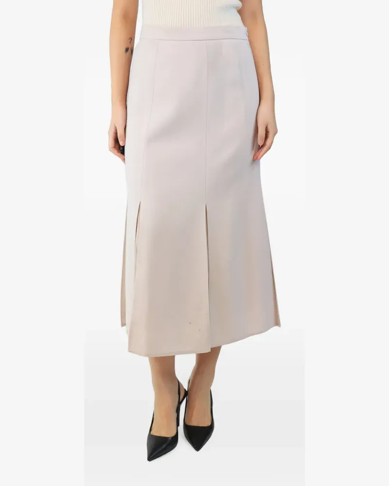 Max Mara Midirock mit Schlitz - Nude Nude