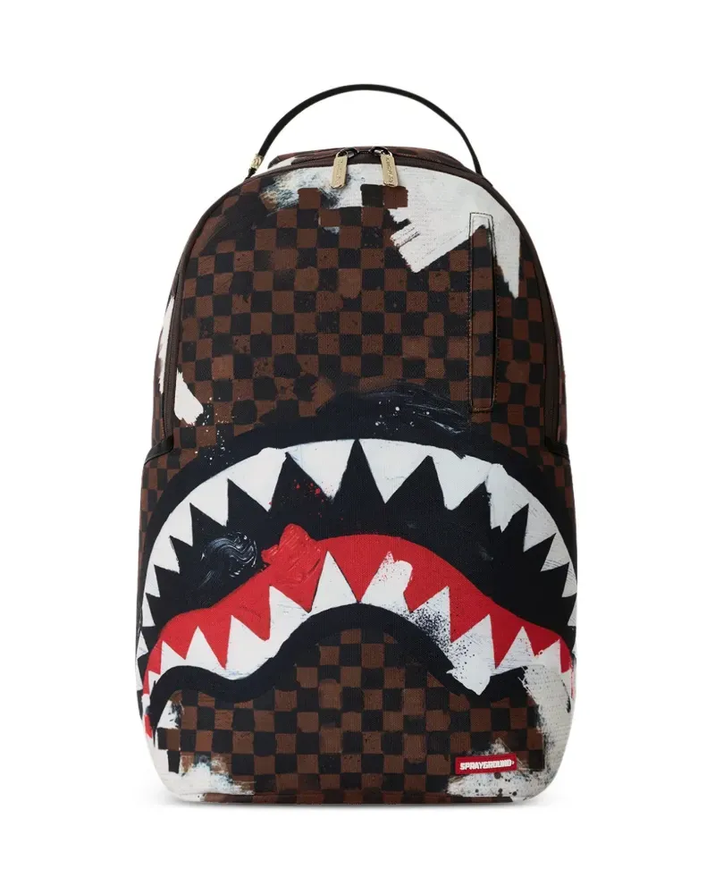 Sprayground Sharks in Paris (Galaxy Edition) Rucksack - Braun Braun