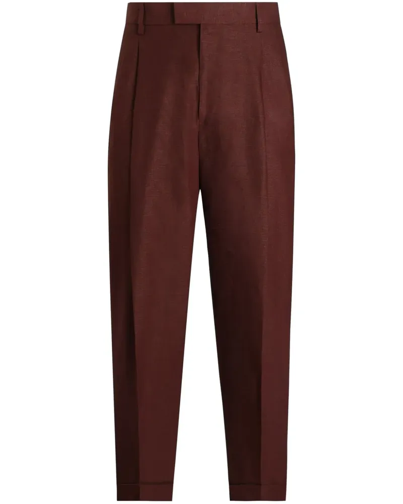 Dolce & Gabbana Klassische Straight-Leg-Hose - Braun Braun