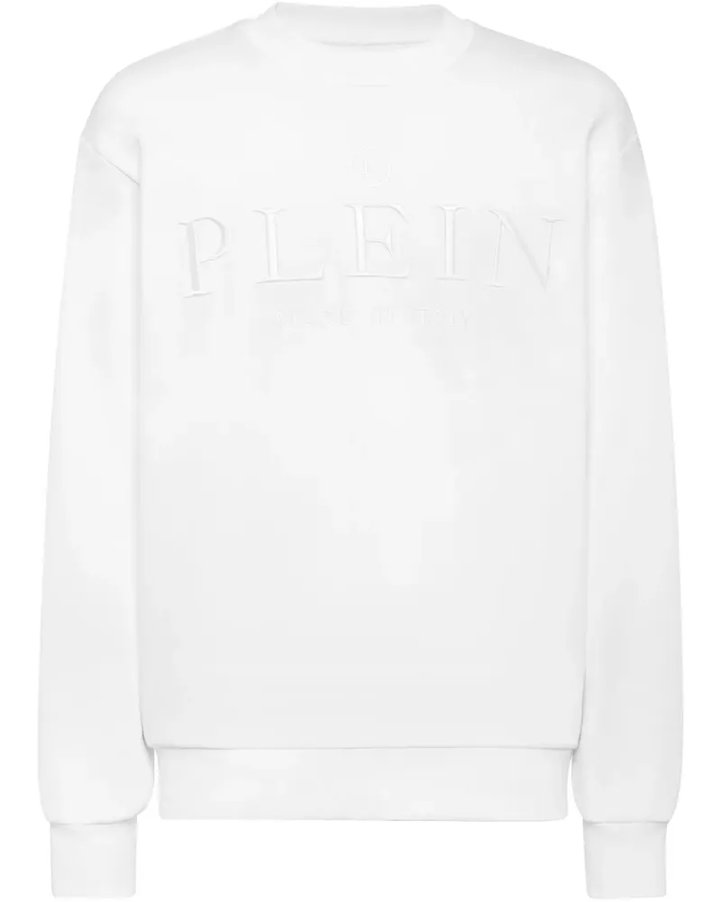 Philipp Plein Sweatshirt mit Logo-Prägung - Weiß Weiß