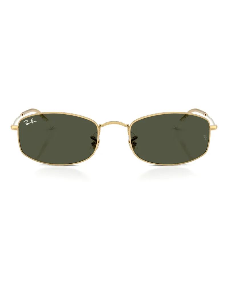 Ray Ban rectangle-frame sunglasses - Gold Gold