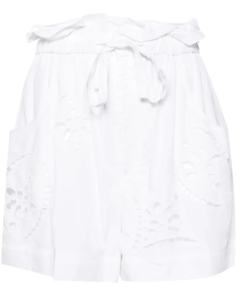 Isabel Marant Shorts mit Spitze - Weiß Weiß