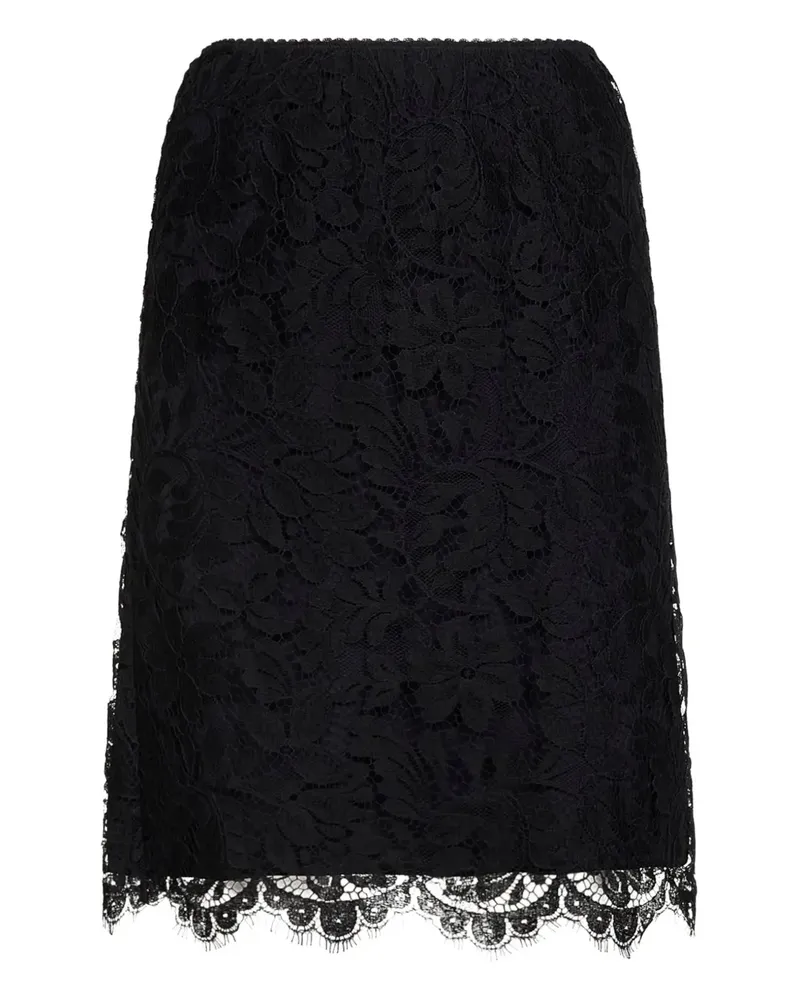 Chloé scalloped waistband lace skirt - Schwarz Schwarz