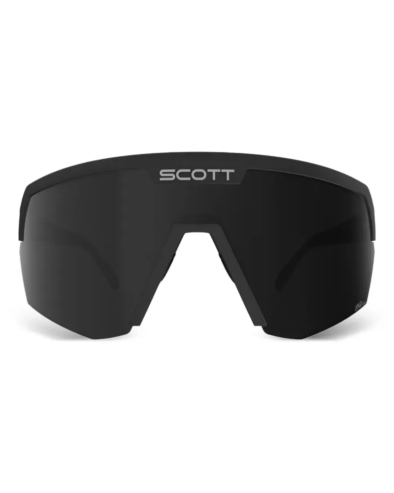 Scott Sonnenbrille mit Shield-Gestell - Schwarz Schwarz