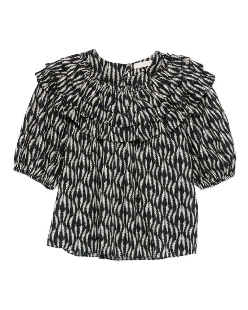 Ulla Johnson Mira Oberteil - Schwarz Schwarz