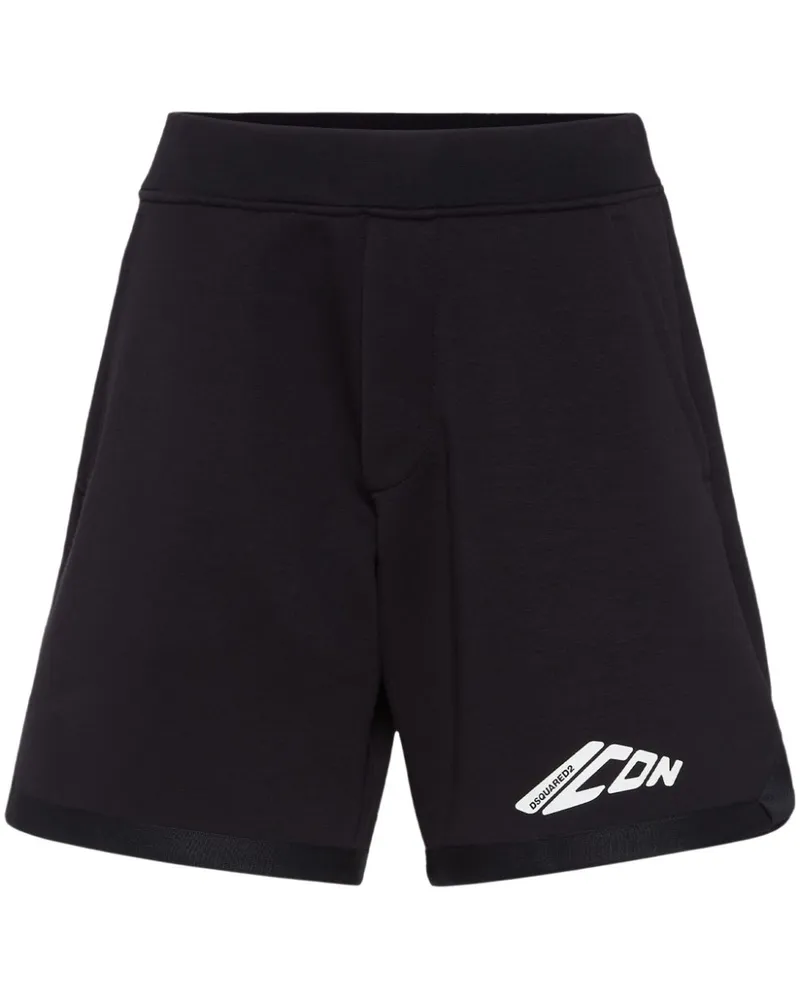 Dsquared2 Icon New Generation Joggingshorts - Schwarz Schwarz