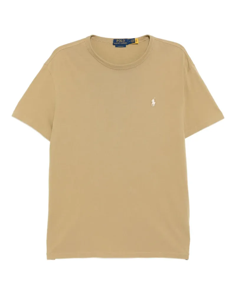 Ralph Lauren T-Shirt mit Logo-Stickerei - Nude Nude