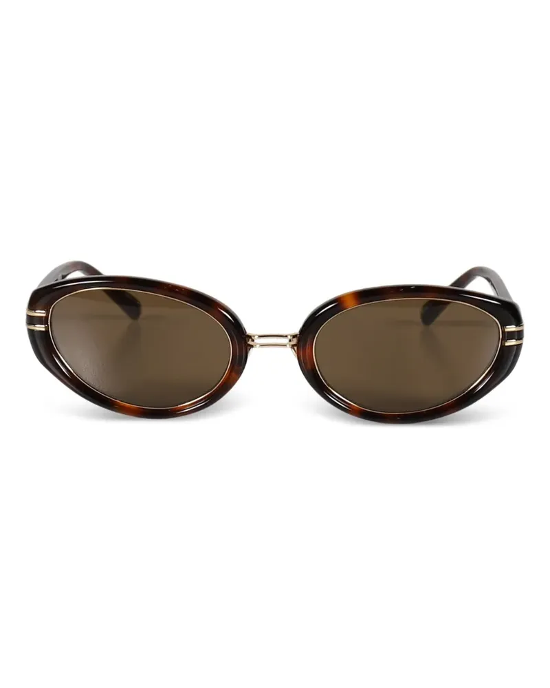 ATTICO Ambra Sonnenbrille mit ovalem Gestell - Braun Braun