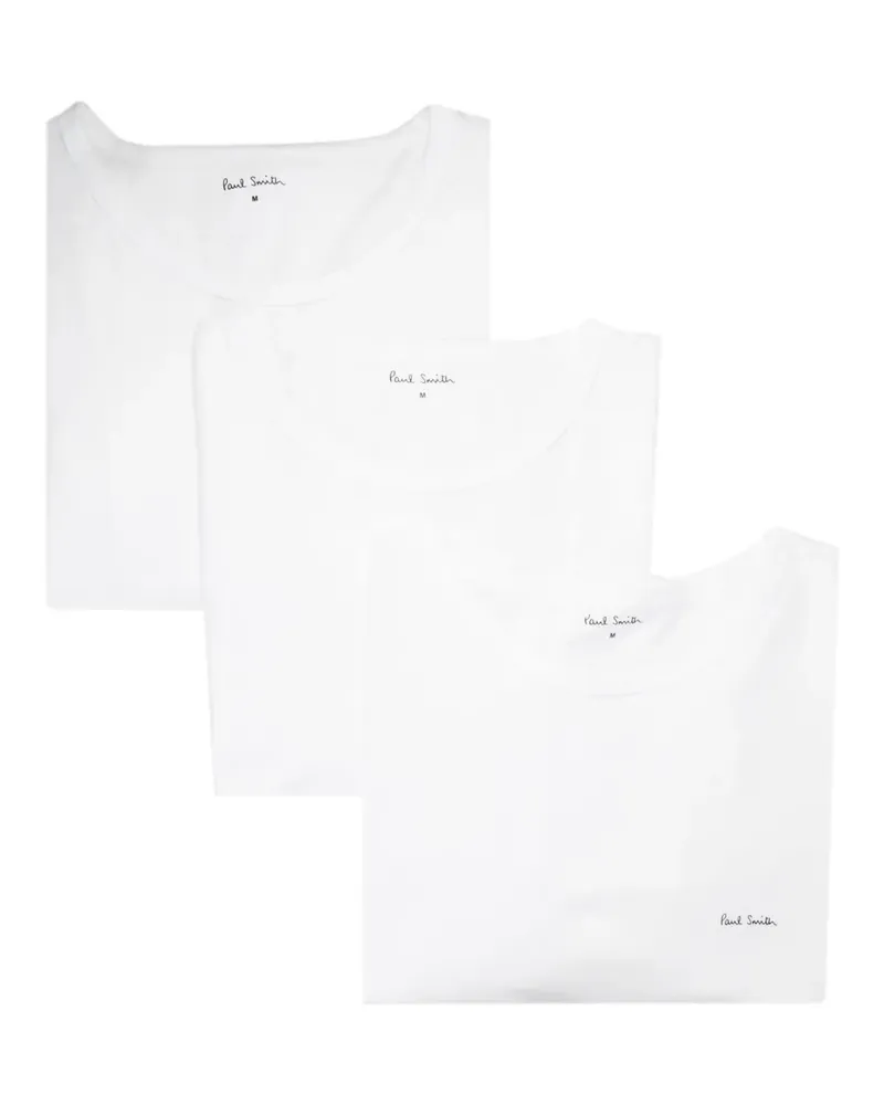 Paul Smith Set aus drei T-Shirts mit Logo-Print - Weiß Weiß