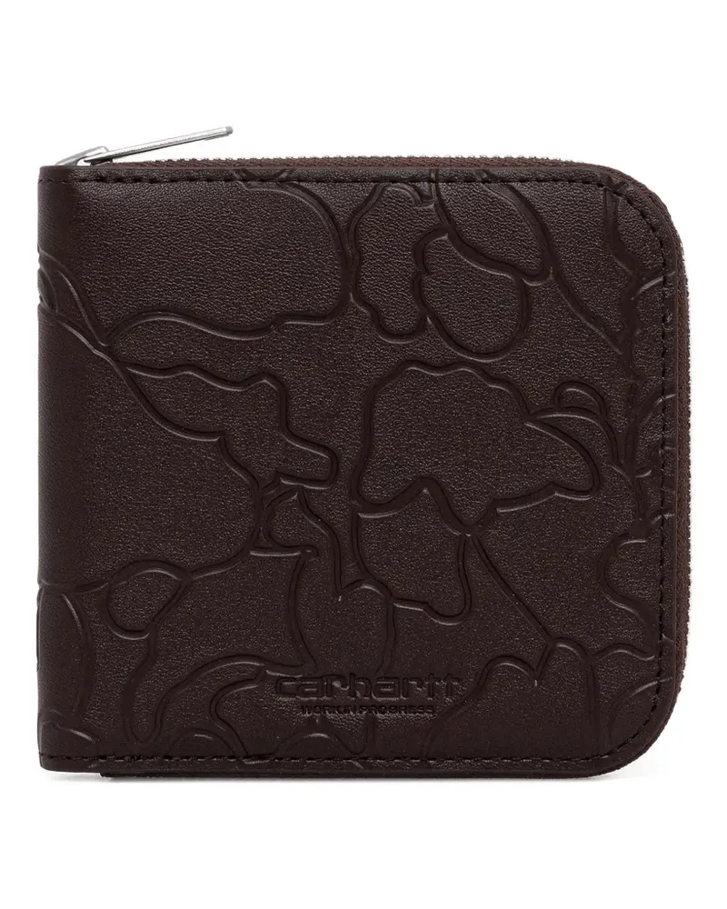 Carhartt WIP Camo Duck zip wallet - Braun Braun