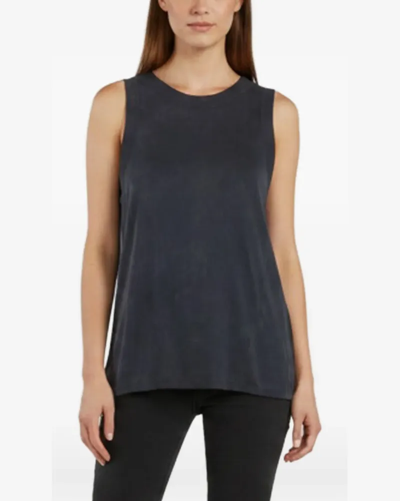 Theory fringed sleeveless top - Schwarz Schwarz
