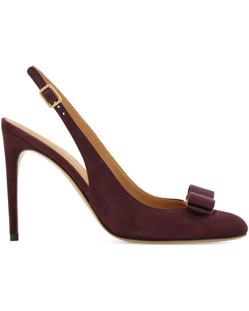 Ferragamo Slingback-Pumps mit Vara-Schleife 90mm - Violett Violett