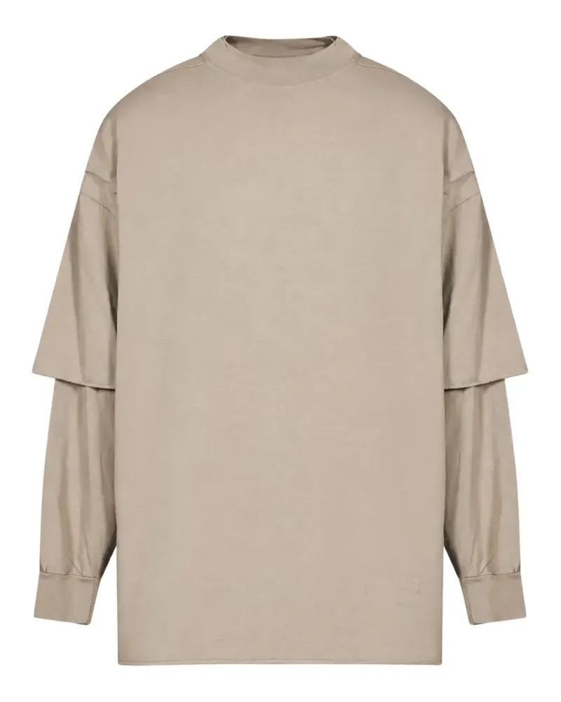 DRKSHDW by Rick Owens T-Shirt mit rundem Ausschnitt im Layering-Look - Nude Nude