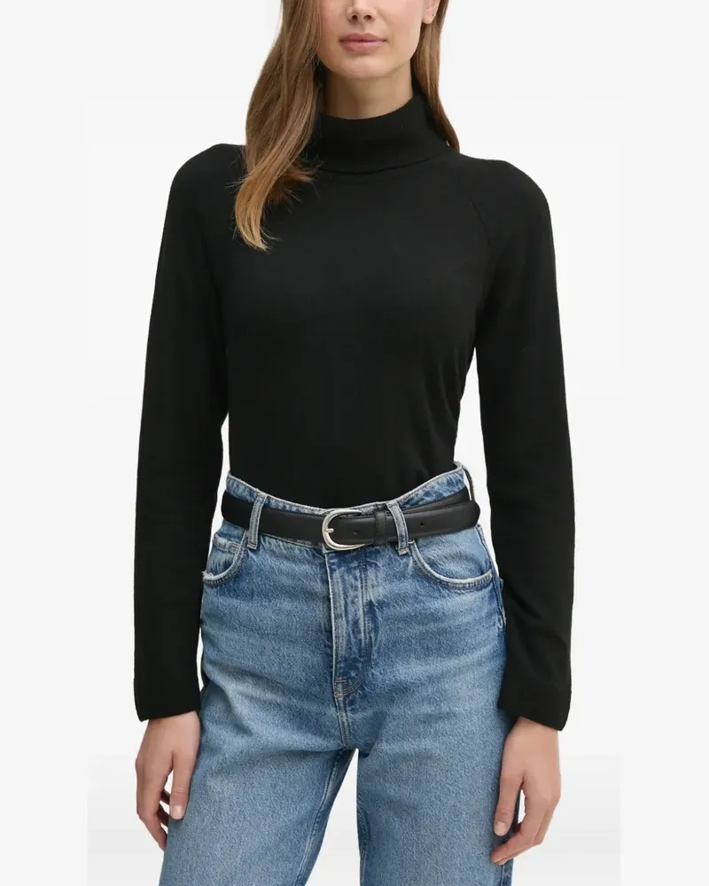 Benetton Pullover mit Raglanärmeln - Schwarz Schwarz