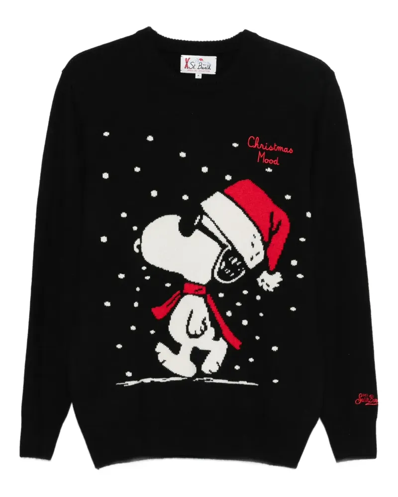 MC2 Saint Barth Heron Pullover mit Snoopy-Print - Schwarz Schwarz