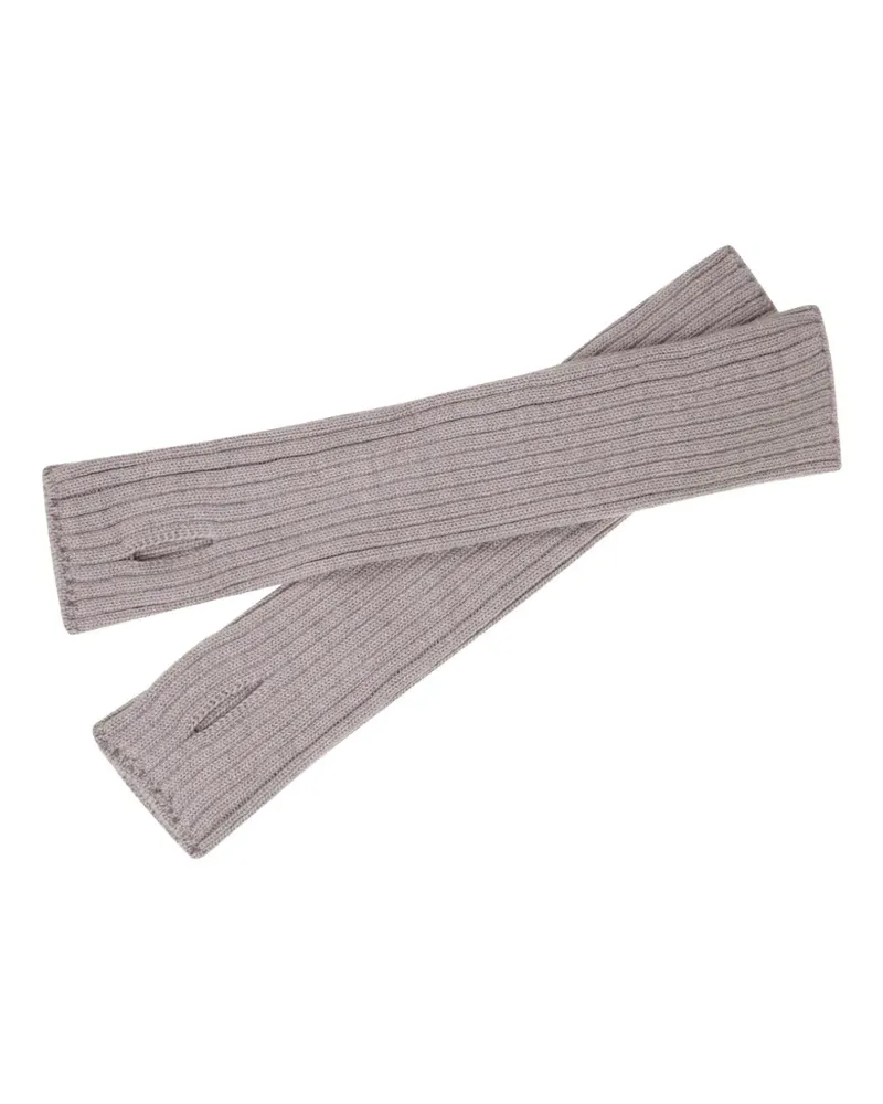 Zanone Gerippte Handschuhe - Braun Braun