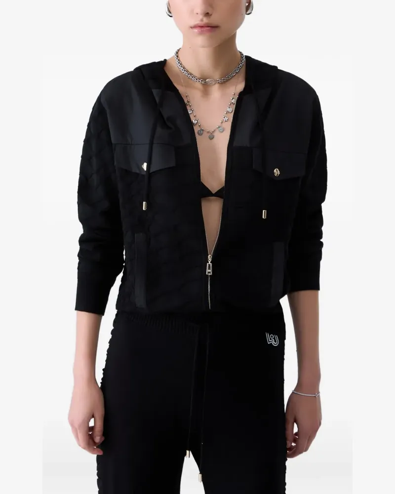 Liu Jo Kapuzenjacke mit Reißverschluss - Schwarz Schwarz