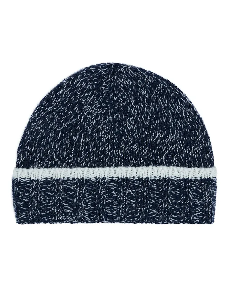 Paul & Shark contrast-trim beanie - Blau Blau