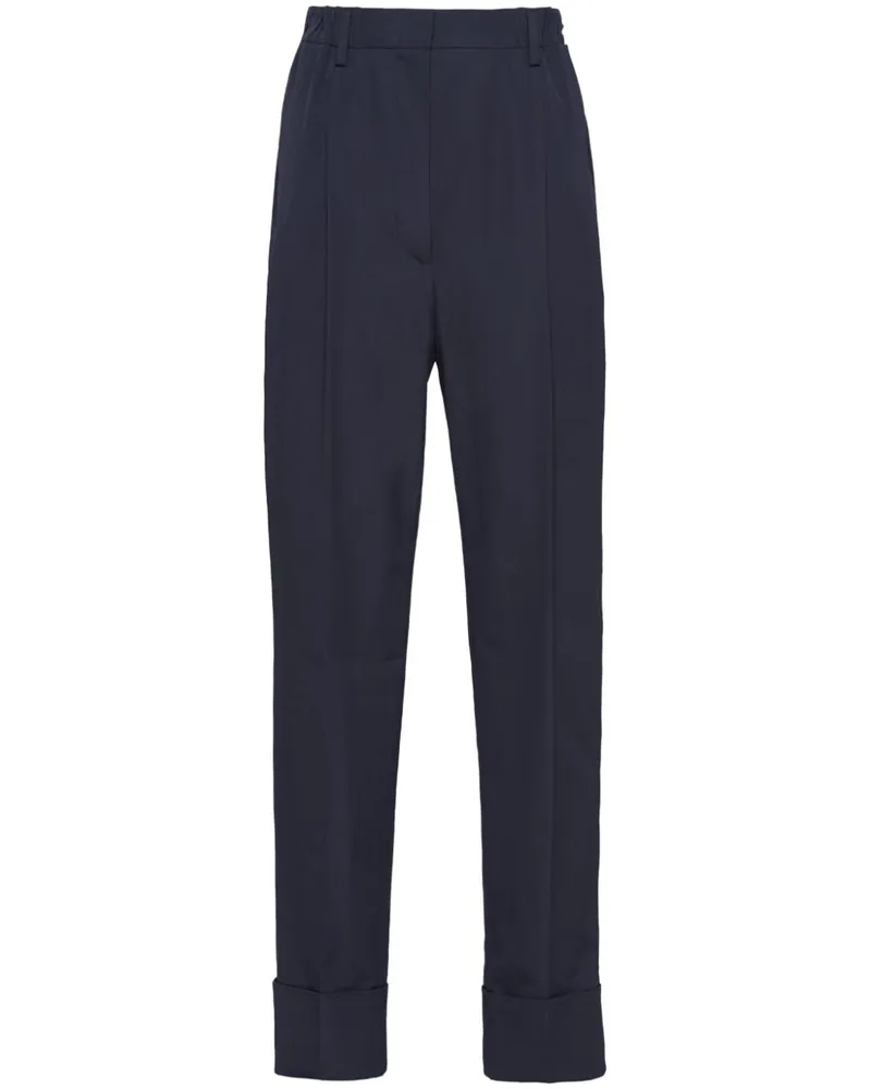 Prada Klassische Hose mit Bügelfalten - Blau Blau
