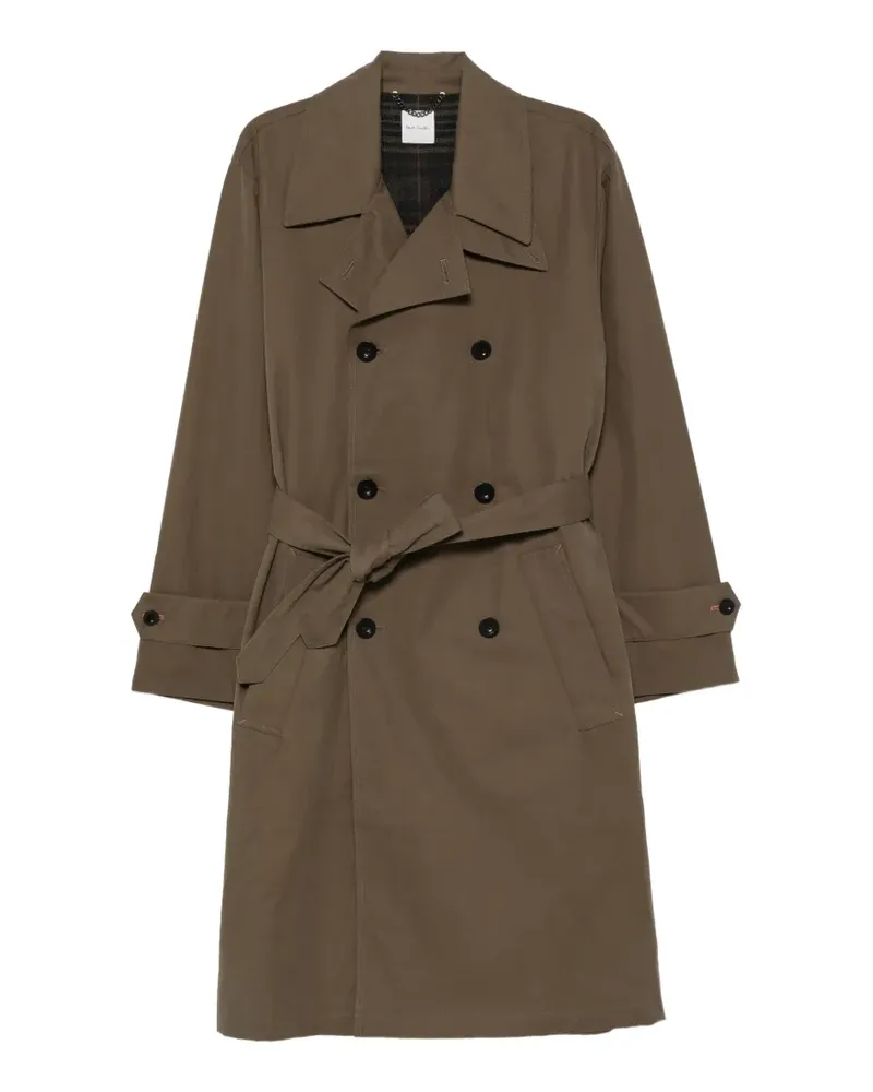 Paul Smith double-breasted belted trench coat - Grün Grün