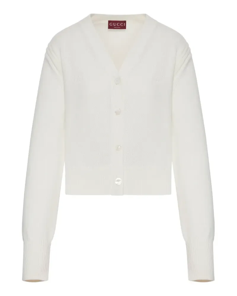 Gucci Cardigan mit V-Ausschnitt - Nude Nude