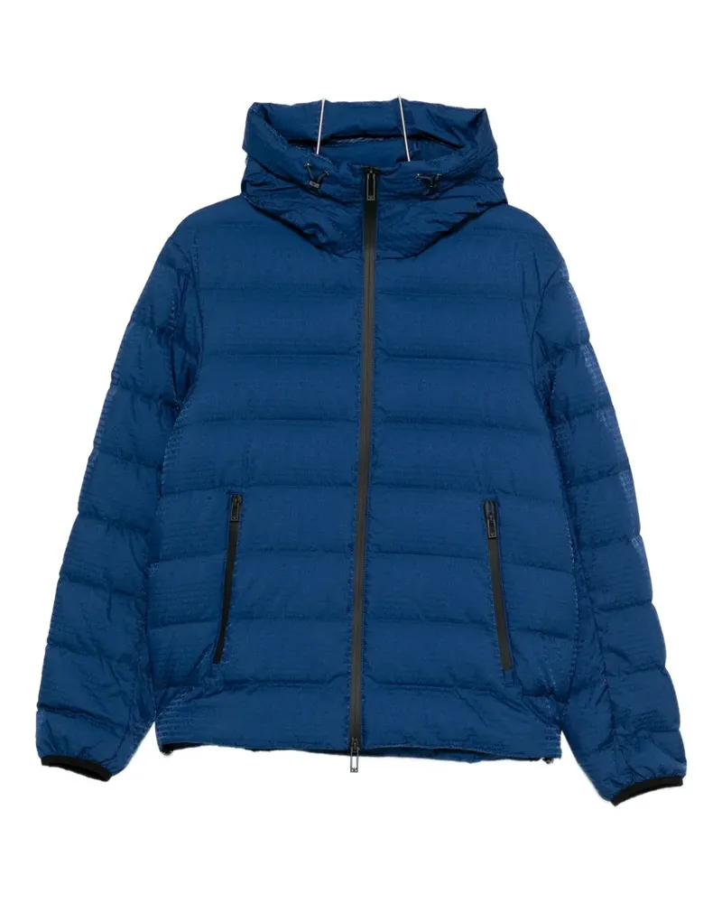 Emporio Armani quilted hooded jacket - Blau Blau