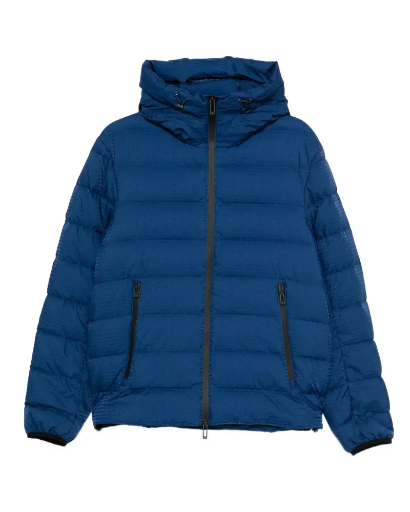 Emporio Armani Gesteppte Kapuzenjacke - Blau Blau