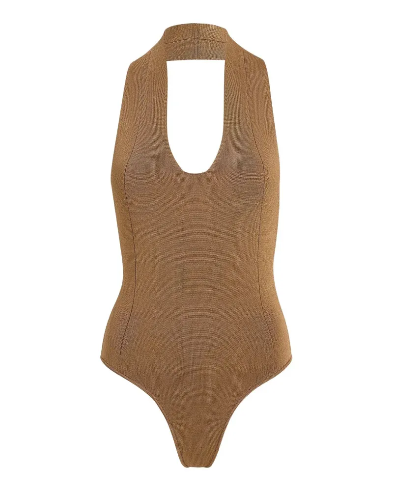 KHAITE Toto Body mit Neckholder - Braun Braun