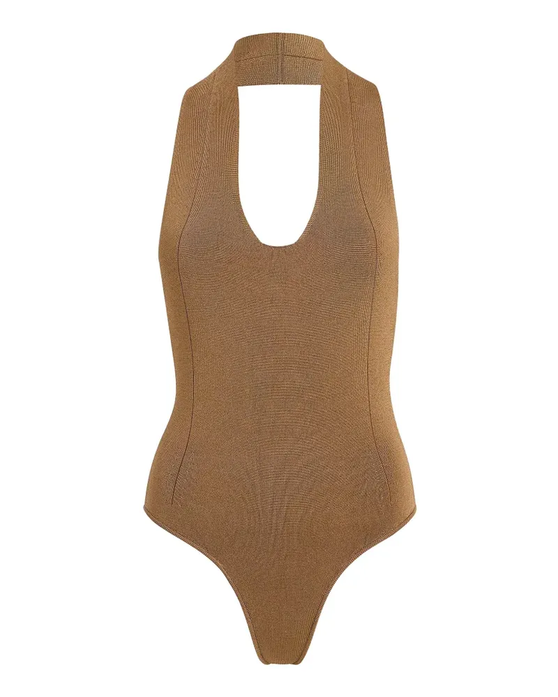 KHAITE Toto Body mit Neckholder - Braun Braun