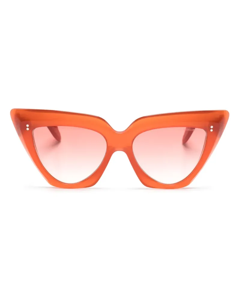 Cutler and Gross Cat-Eye-Sonnenbrille mit Farbverlauf - Orange Orange