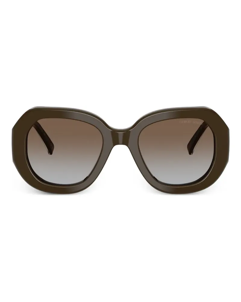 Giorgio Armani geometric sunglasses - Braun Braun