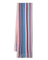 Missoni Schal mit Zickzackmuster Blau