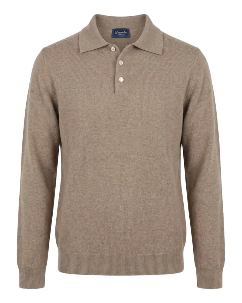 Drumohr  long-sleeve polo sweater - Nude Nude