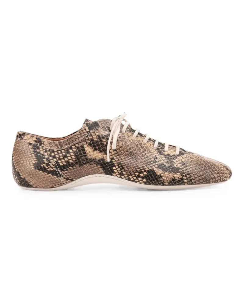 Dries van Noten Ballerina-Sneakers aus Leder - Braun Braun