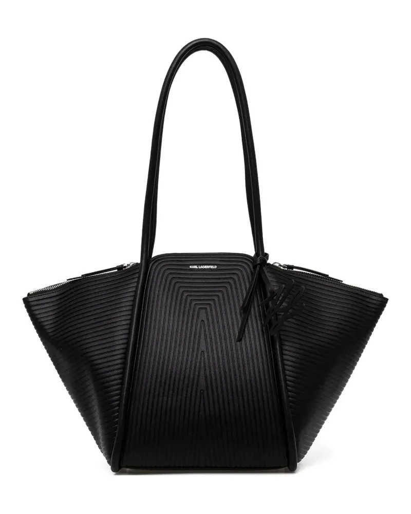 Karl Lagerfeld geometric-design tote bag - Schwarz Schwarz