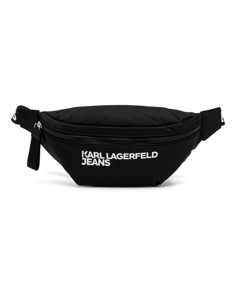 Karl Lagerfeld Gürteltasche mit Logo-Applikation - Schwarz Schwarz