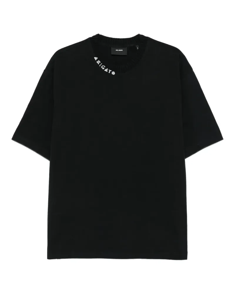 Axel Arigato T-Shirt mit Logo-Verzierung - Schwarz Schwarz