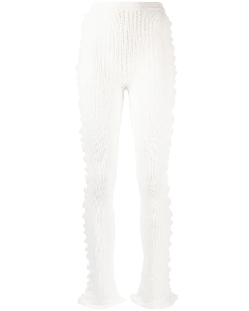 Acne Studios Gehäkelte Leggings - Weiß Weiß