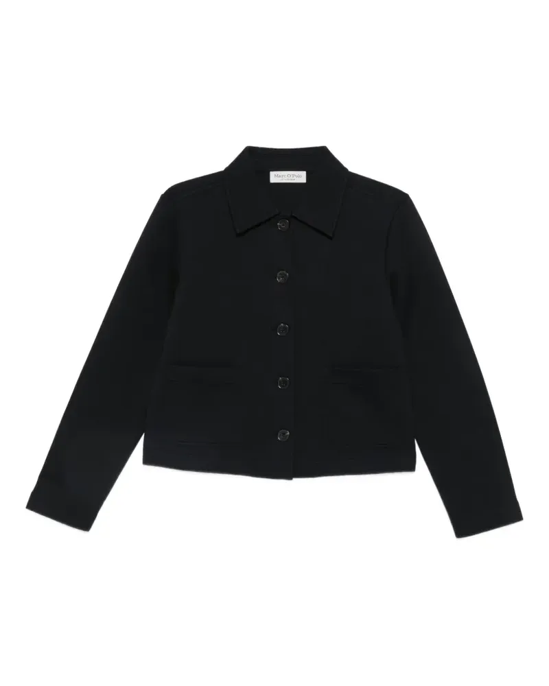 Marc O'Polo button-up patch-pocket jacket - Blau Blau