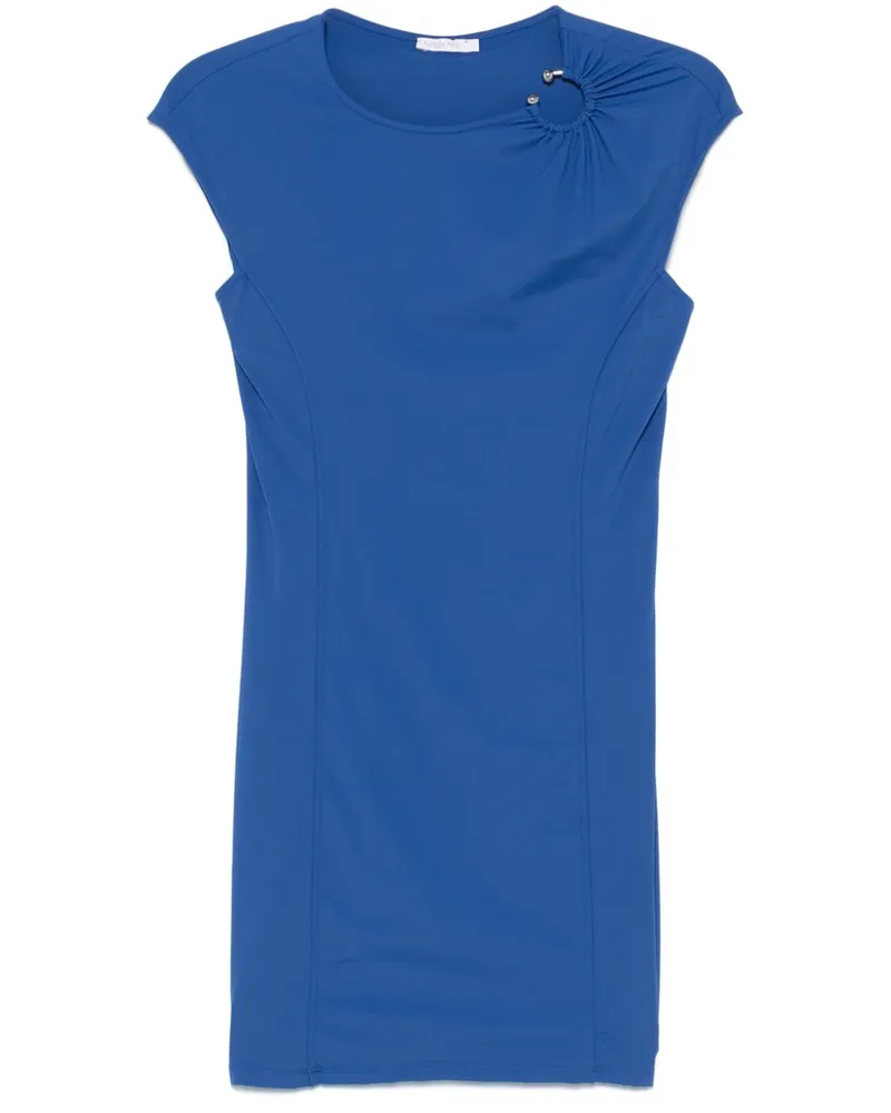 Patrizia Pepe Minikleid mit Piercing-Detail - Blau Blau