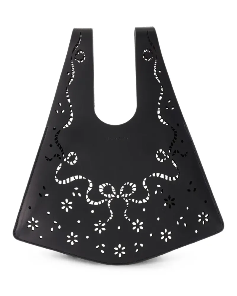 Simone Rocha Mini Lasercut Tote Bag - Schwarz Schwarz