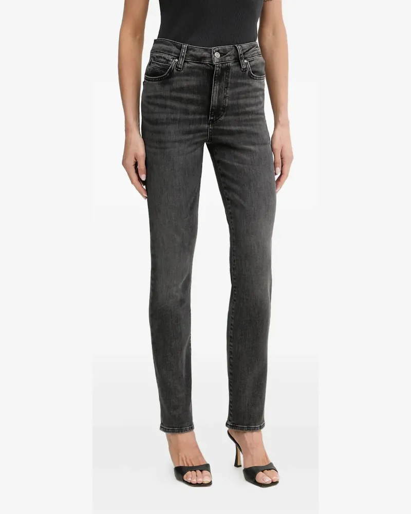 HUGO BOSS Jeans mit Logo-Patch - Grau Grau