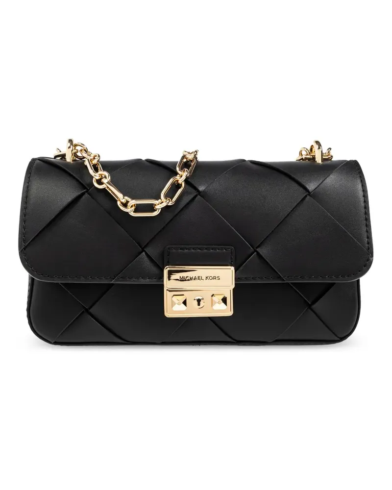Michael Kors Schultertasche mit Kettenriemen - Schwarz Schwarz
