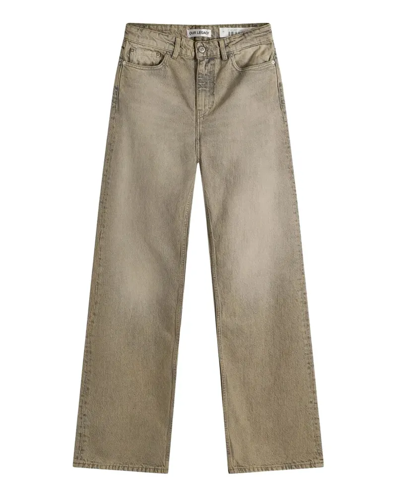 Our Legacy faded straight-leg jeans - Nude Nude