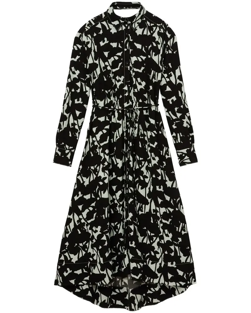 Proenza Schouler Hemd mit Blumen-Print - Schwarz Schwarz